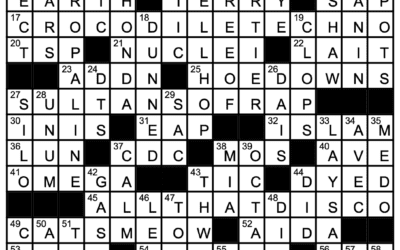 “New Genre-ation” | Crossword Solution