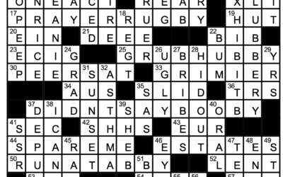 “By Cracky” | Crossword Solution