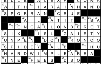 “A Change at the Top” | Crossword Solution
