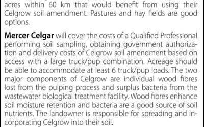 Mercer Celgar | Soil Amendment?