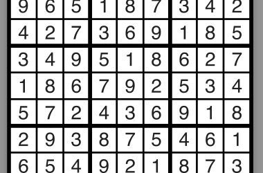 Sudoku | March 6 Solution