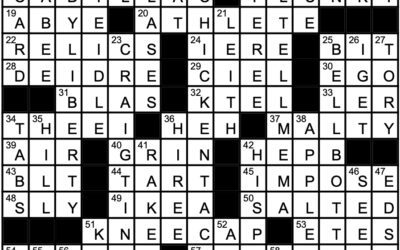 “Ring Bearers” | Crossword Solution