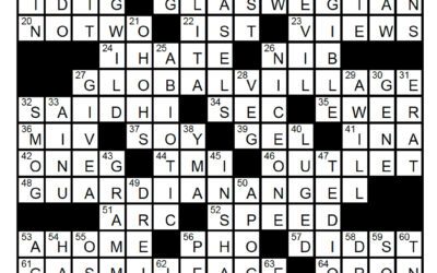 “Geez Louise!” | Crossword Solution