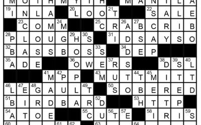 “Animal Mutations” Crossword Solution | Feb 5