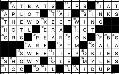 “It’s All Good” – Crossword Solution Apr 1